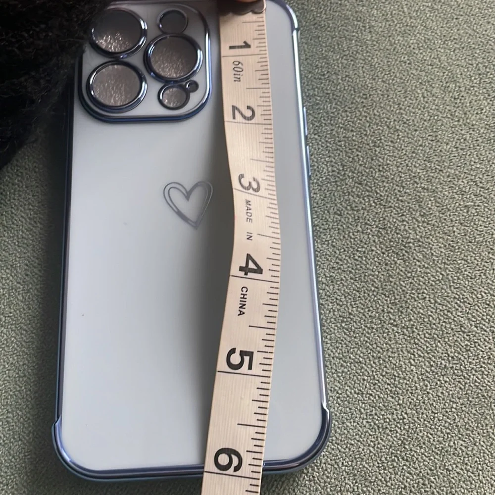 NWT iPhone 13 Pro Heart Baby Blue Case